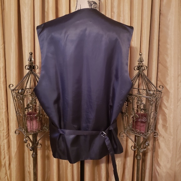 GIORGIO CAPELLI NWOT Blue Pinstripe 3 Piece Suit - Picture 4 of 8